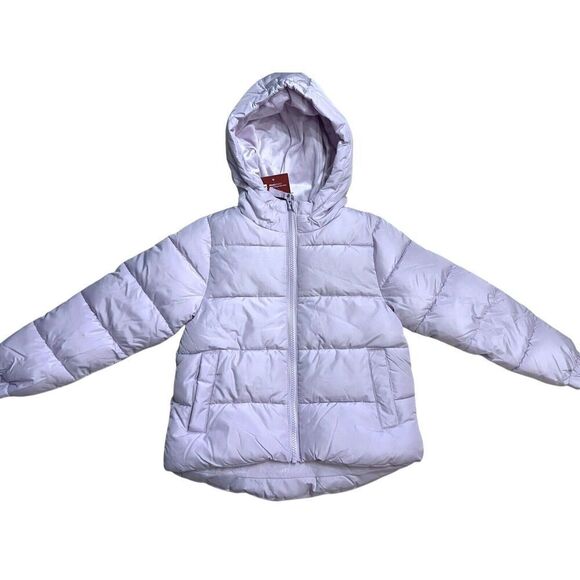 NWT Girls Lavender Purple Winter Jacket Hooded Puffer Coat Size XS 4/5 Fast Ship - Picture 1 of 11